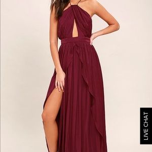 Lulu’s Burgundy Maxi Dress